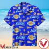 Los Angeles Lakers Logo And Symbol Blue Hawaiian Shirt, Unique Gifts For Friends - Vesles2014S 1