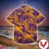 Los Angeles Lakers Orange Palm Leaves Purple Hawaiian Shirt, Unique Gifts For Friends - Vesles2014S 1