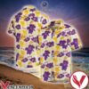 Los Angeles Lakers Yellow And Purple Hibiscus Flowers Hawaiian Shirt, Unique Gifts For Friends - Vesles2014S 1