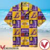 Los Angeles Lakers Yellow And Purple Squares Hawaiian Shirt, Unique Gifts For Friends - Vesles2014S 1