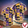Los Angeles Lakers Yellow Purple And Black Squares Style 2 Hawaiian Shirt, Unique Gifts For Friends - Vesles2014S 1