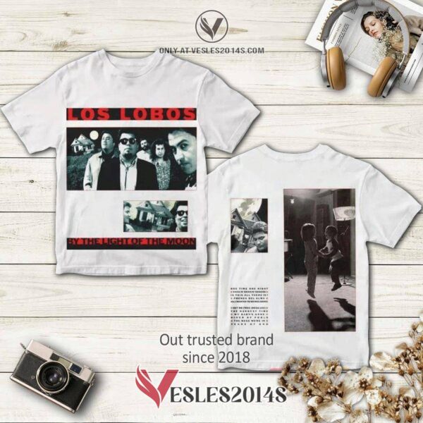 Los Lobos Band By The Light Of The Moon Album 3D T-Shirt, Perfect Gifts For Music Lovers - Vesles2014S