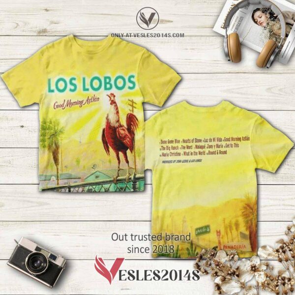 Los Lobos Band Good Morning Aztlan Album 3D T-Shirt, Perfect Gifts For Music Lovers - Vesles2014S