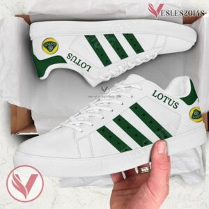 Lotus Logo Print Stan Smith Shoes, Unique Sneaker For Fans - Vesles2014s