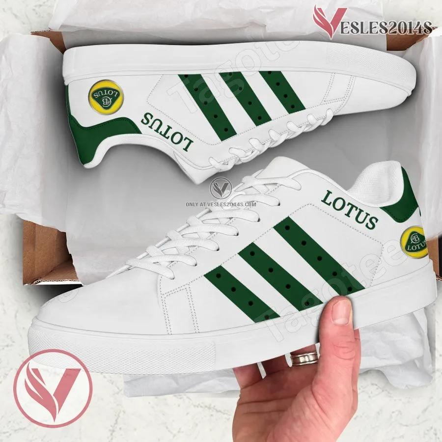 Lotus Logo Print Stan Smith Shoes, Unique Sneaker For Fans - Vesles2014s