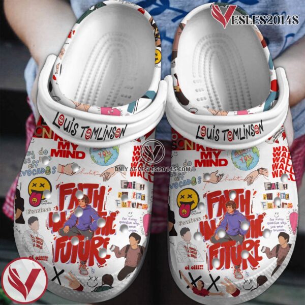 Louis Tomlinson Music Crocs Crocband Clogs Shoes, Unique Gifts For Fans Style 9 - Vesles2014S