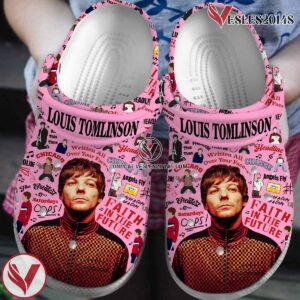 Louis Tomlinson Singer Music Crocs Crocband Clogs Shoes, Unique Gifts For Fans Style 1 - Vesles2014S