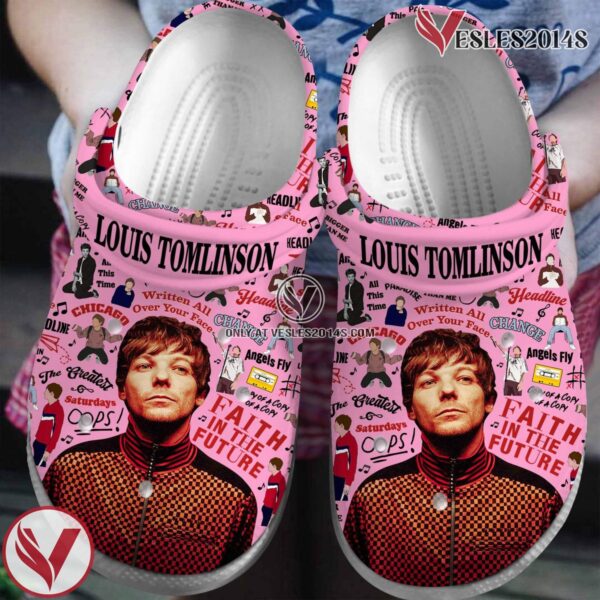 Louis Tomlinson Singer Music Crocs Crocband Clogs Shoes, Unique Gifts For Fans Style 1 - Vesles2014S