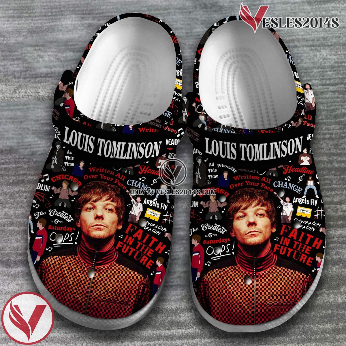 Louis Tomlinson Singer Music Crocs Crocband Clogs Shoes, Unique Gifts For Fans Style 2 - Vesles2014S 2