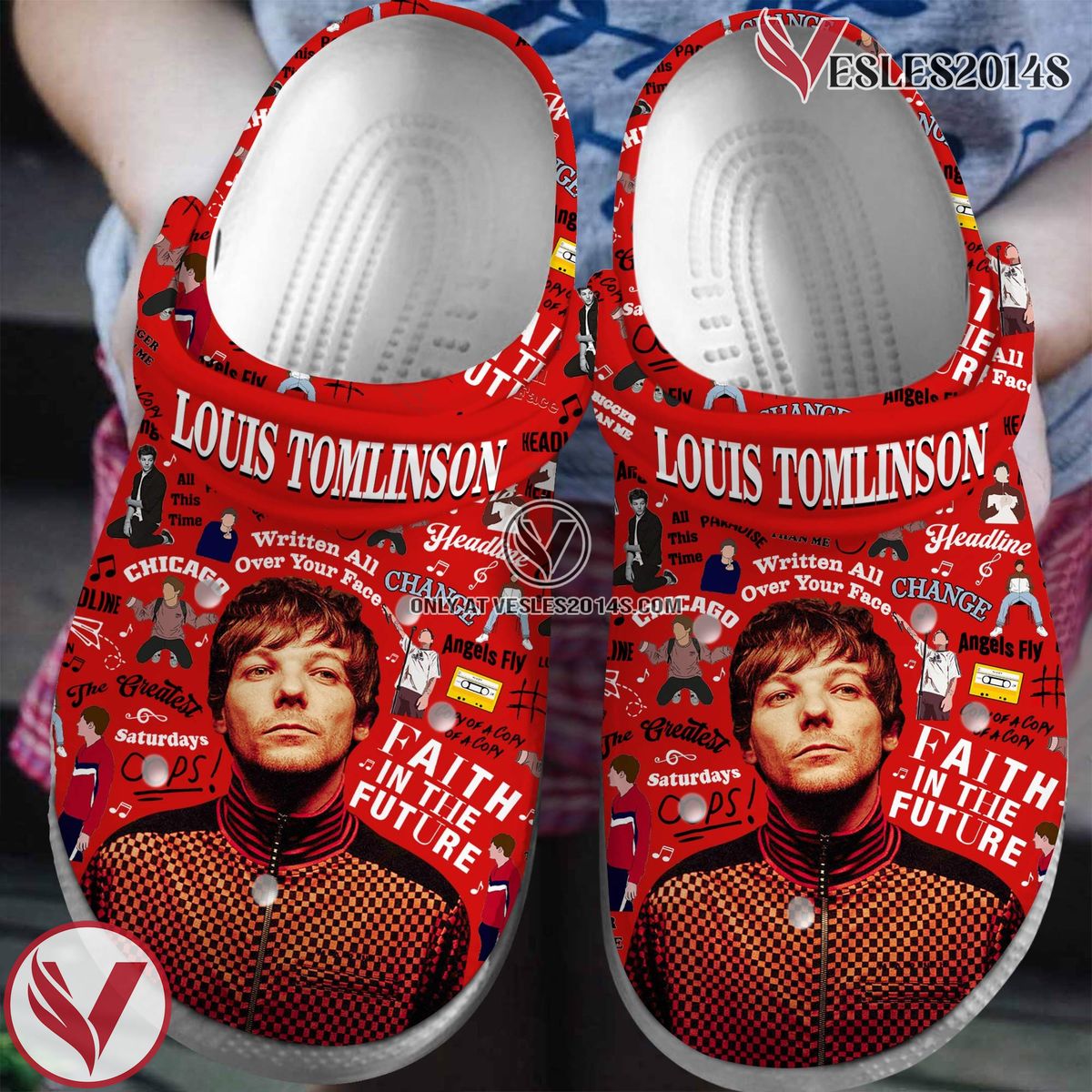 Louis Tomlinson Singer Music Crocs Crocband Clogs Shoes, Unique Gifts For Fans Style 3 - Vesles2014S
