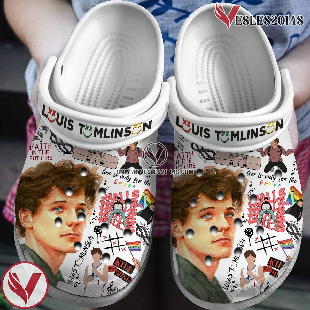 Louis Tomlinson Singer Music Crocs Crocband Clogs Shoes, Unique Gifts For Fans Style 4 - Vesles2014S 2