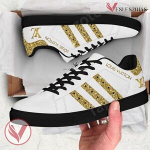 Louis Vuitton Logo Print Stan Smith Shoes, Unique Sneaker For Fans - Vesles2014s 1