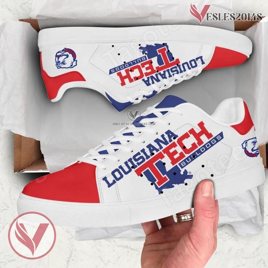 Louisiana Tech Bulldogs Print Stan Smith Shoes, Best Sneaker For Fans - Vesles2014s 1