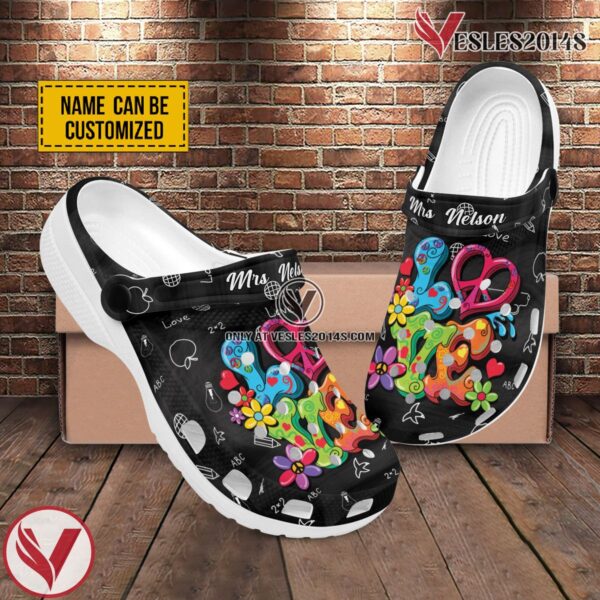Love Art Teachers Customized Crocs Crocband Clogs Shoes Comfortable For Men Women and Kids, Unique Gift From  Vesles2014S 3
