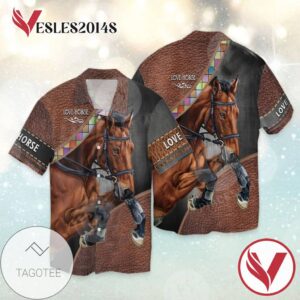 Love Horse warrior For men And Women Graphic Print Short Sleeve Hawaiian Casual Shirt Vesles2014S