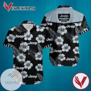 Love Jeep Car V Graphic Print Short Sleeve Hawaiian Casual Shirt Vesles2014S