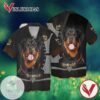 Love Rottweiler Dog Graphic Print Short Sleeve Hawaiian Casual Shirt Vesles2014S