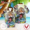 Love Tigger For Men And Women Graphic Print Short Sleeve Hawaiian Casual Shirt Vesles2014S