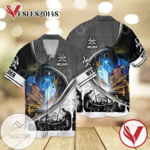 Love Welder 2 For men And Women Graphic Print Short Sleeve Hawaiian Casual Shirt Vesles2014S 1