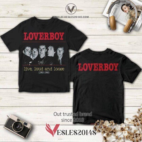 Loverboy Band Live Loud Loose Album 3D T-Shirt, Perfect Gifts For Music Lovers - Vesles2014S