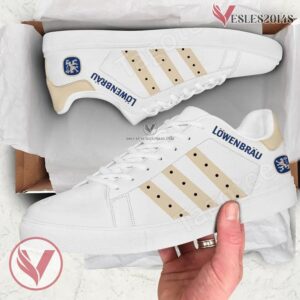 Lowenbrau Logo Print Stan Smith Shoes For Men And Womens - Vesles2014s