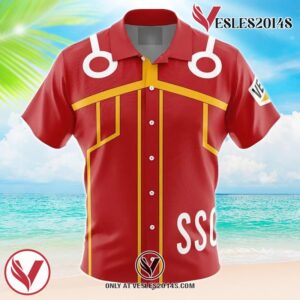 Luffy Egghead Island OP Hawaiian Button Up Shirt, Perfect Gifts For Anime Lovers - Vesles2014S