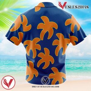Luffy Film Gold One Piece Hawaiian Button Up Shirt, Perfect Gifts For Anime Lovers - Vesles2014S 1
