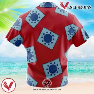 Luffy’s Wano Pattern One Piece Hawaiian Button Up Shirt, Perfect Gifts For Anime Lovers - Vesles2014S 1