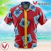 Luffy’s Wano Pattern One Piece Hawaiian Button Up Shirt, Perfect Gifts For Anime Lovers - Vesles2014S