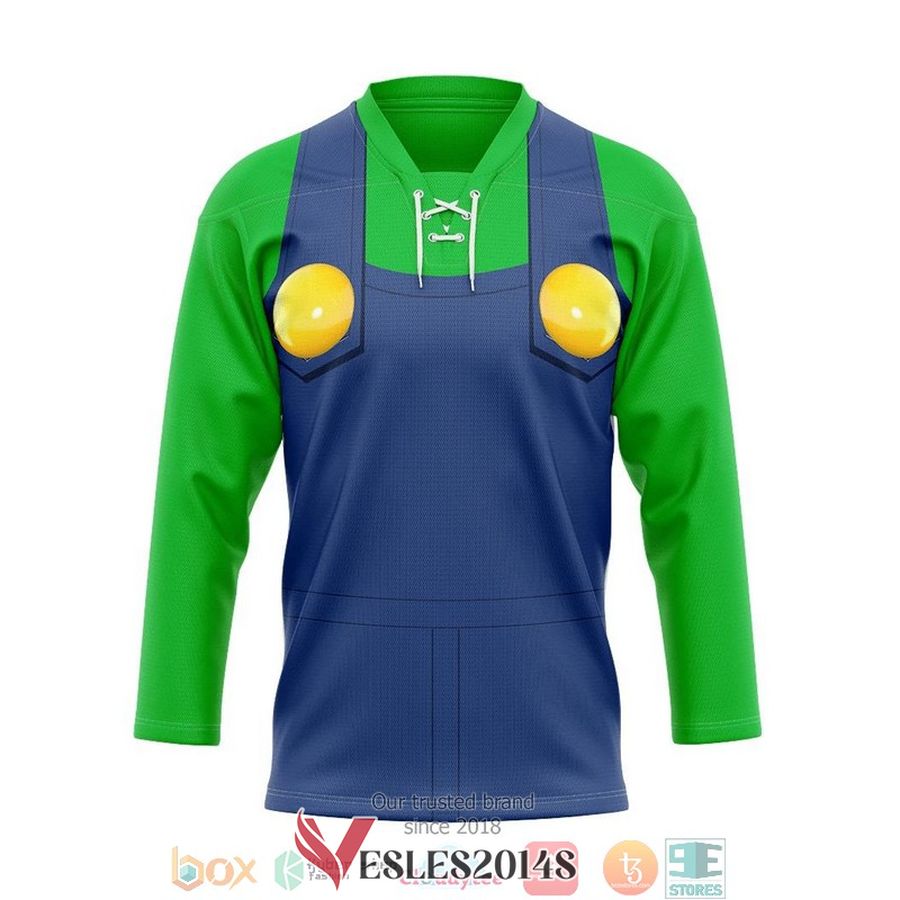 Luigi Hockey Jersey Shirt, Trending Gifts For Fans - Vesles2014s