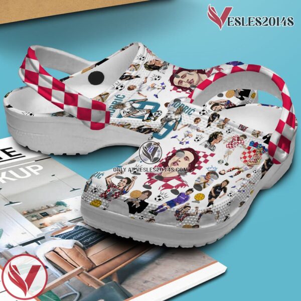 Luka Modric Football Soccer Premium Crocs Crocband Clogs Shoes Comfortable For Men Women and Kids, Unique Gift From  Vesles2014S 2