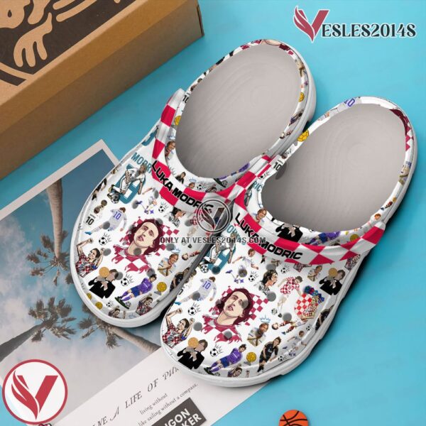 Luka Modric Football Soccer Premium Crocs Crocband Clogs Shoes Comfortable For Men Women and Kids, Unique Gift From  Vesles2014S 3