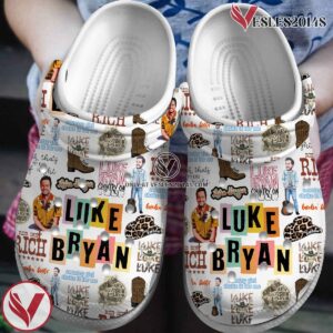 Luke Bryan Music Crocs Crocband Clogs Shoes, Unique Gifts For Fans Style 1 - Vesles2014S