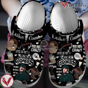 Luke Combs Singer Music Crocs Crocband Clogs Shoes, Unique Gifts For Fans Style 12 - Vesles2014S