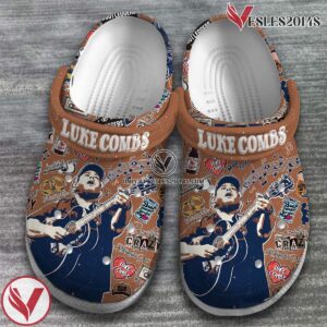 Luke Combs Singer Music Crocs Crocband Clogs Shoes, Unique Gifts For Fans Style 2 - Vesles2014S 2