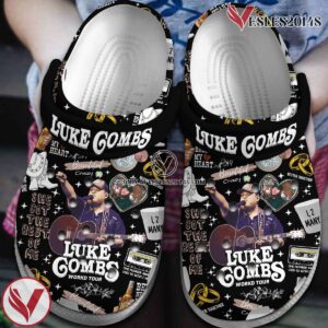 Luke Combs Singer Music Crocs Crocband Clogs Shoes, Unique Gifts For Fans Style 3 - Vesles2014S