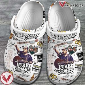 Luke Combs Singer Music Crocs Crocband Clogs Shoes, Unique Gifts For Fans Style 4 - Vesles2014S 2