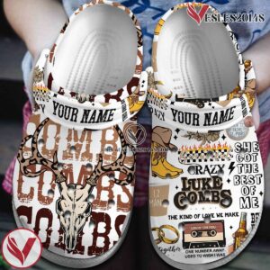 Luke Combs Singer Music Crocs Crocband Clogs Shoes, Unique Gifts For Fans Style 7 - Vesles2014S