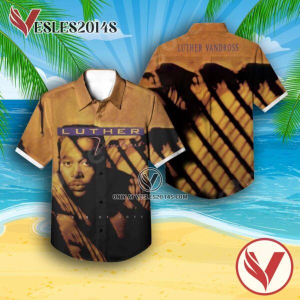 Luther Vandross Power Of Love Album Cover Hawaiian Shirt, Unique Gifts For Music Lovers - Vesles2014S