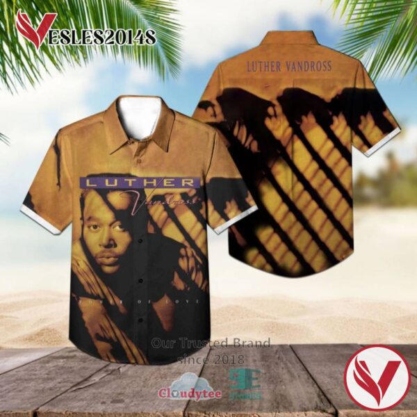 Luther Vandross Power of Love Album Hawaiian Shirt, Best Gift For Music Lovers Vesles2014S