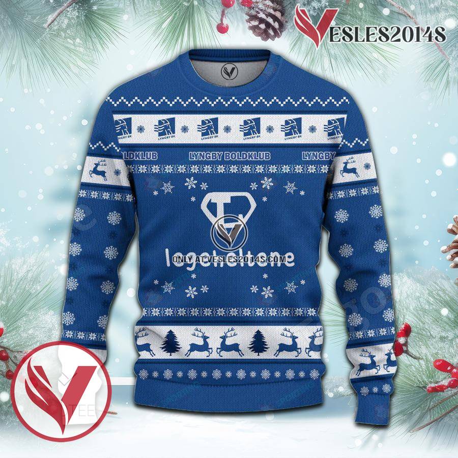 Lyngby Boldklub Sport Ugly Christmas Sweater, Unique Gifts For Fans - Vesles2014aS 2