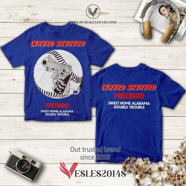 Lynyrd Skynyrd Freebird Album Blue 3D Shirt, Perfect Gifts For Music Lovers - Vesles2014S