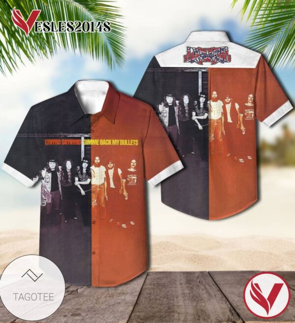Lynyrd Skynyrd Gimme Back My Bullets Album Cover Hawaiian Shirt, Best Gift For Music Lovers Vesles2014S