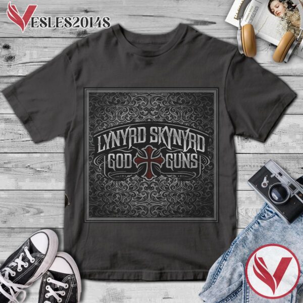 Lynyrd Skynyrd God And Guns Album Cover Shirt, Perfect Gifts For Music Lovers - Vesles2014S