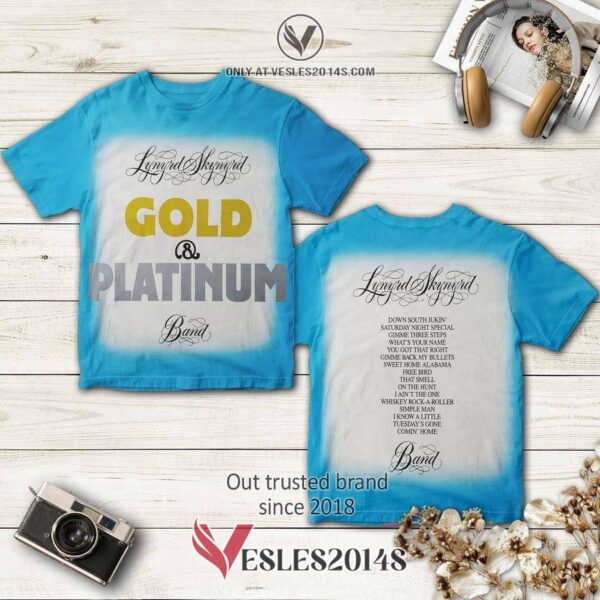 Lynyrd Skynyrd Gold and Platinum Album 3D Shirt, Perfect Gifts For Music Lovers - Vesles2014S