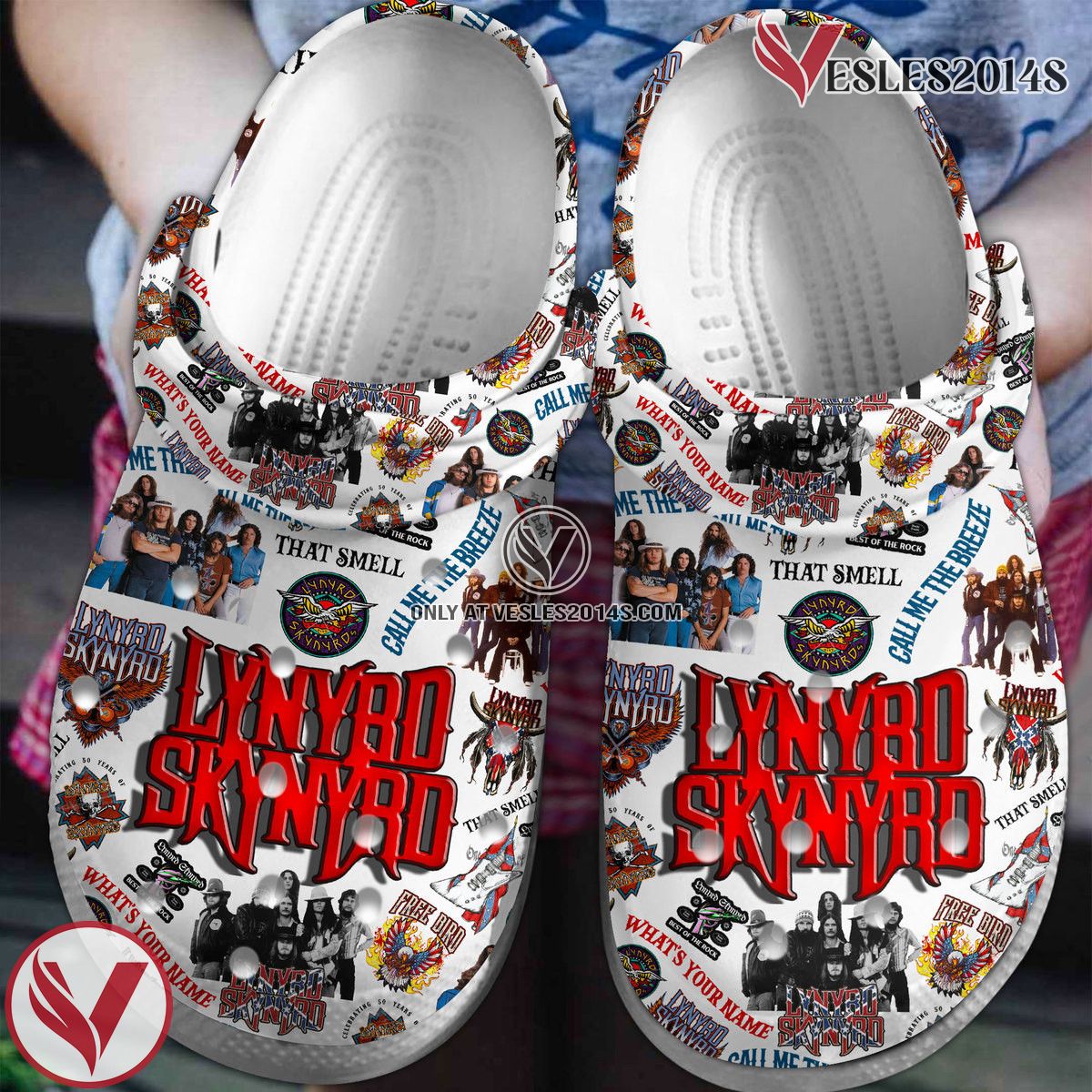 Lynyrd Skynyrd Music Crocs Crocband Clogs Shoes, Unique Gifts For Fans Style 1 - Vesles2014S