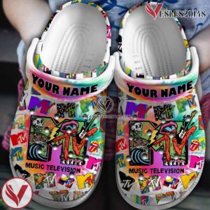 MTV Music Crocs Crocband Clogs Shoes, Unique Gifts For Fans Style 3 - Vesles2014S