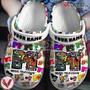 MTV Music Crocs Crocband Clogs Shoes, Unique Gifts For Fans Style 5 - Vesles2014S