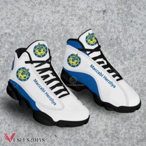 Maccabi Herzliya Logo Club Air Jordan 13 Shoes, Best Sneaker Gifts For Fans - Vesles2014s
