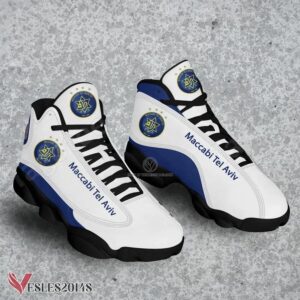 Maccabi Tel Aviv Logo Club Air Jordan 13 Shoes, Best Sneaker Gifts For Fans - Vesles2014s